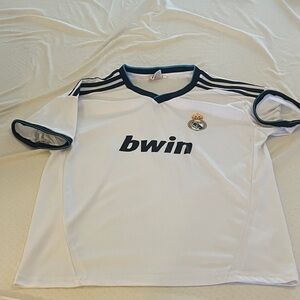 Ronaldo- White Soccer Jersey youth xl